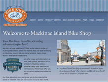 Tablet Screenshot of bikemackinac.com